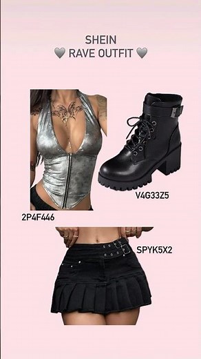 Rave outfit 🕸️🩶 #rave #shein #ootd #outfitinspo #outfitideas #festival