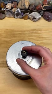 Fresh out the polish 🤌 . Sorry I’ve been MIA…but I’m back baby! #agateariel #rocktumbling #rocktok #rocksandminerals #thefinders #rockpolishing | Agate Ariel