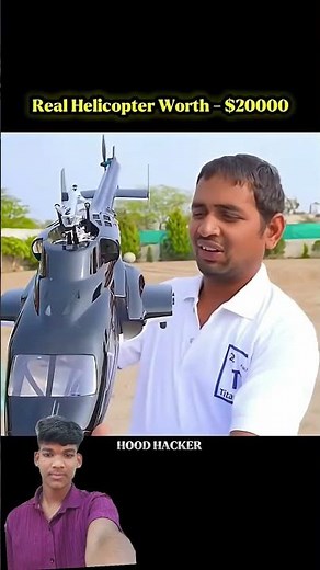 mini helicopter 🤑🚁 price 150000 #mrindiahacker #shorts