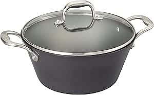 Guy Fieri Light Weight Cast Iron 5.5-Quart Dutch Oven, Black