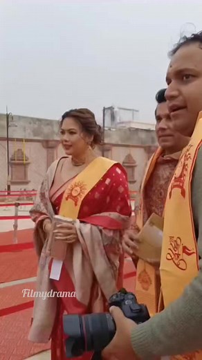 25K views · 428 reactions | Randeep Hooda with wife at Ram Mandir Ayodhya. #RandeepHooda | Filmydrama | Facebook