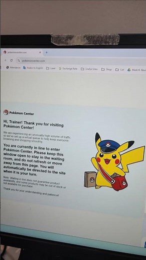 Guide on how to check your Pokemon Center queue