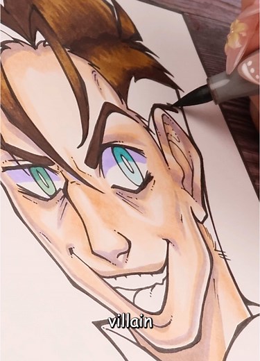 Drawing Human Vox from Hazbin Hotel Season 2 – Marker Tutorial