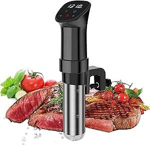 Rocyis Sous Vide Machine-Suvee Cooker-Precision Cooker Sous Vide Kit with Silicone Lid/Fast Heating Immersion Circulator with Recipes| Ultra-Quiet, 1000W