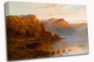 Alfred De Breanski Head of Scottish Loch Canvas Print Wall Art Ready to Hang - Etsy UK