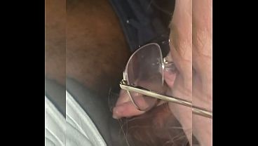 Cuck listens to his girl moan while sucking dick