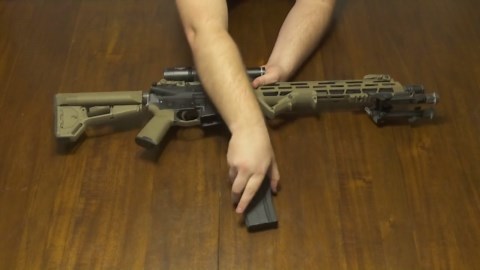 AR-15 Rifle In Action: Lightweight, And Lethal