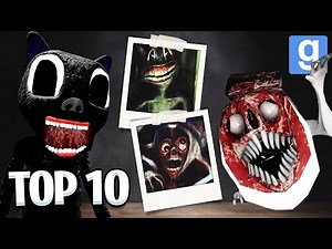 TOP 10 TREVOR HENDERSON CREATURES! (Garry's Mod Sandbox) | JustJoeKing