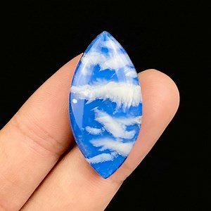 Cabochon doublet plume agate | Pierre élégante pour la fabrication de bijoux - Etsy France