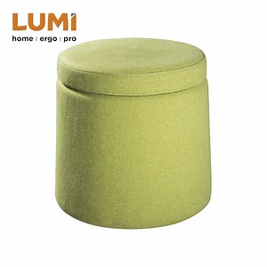[Hot Item] Round Ottoman Wobble Stool Storage Box Chair with Curve Base and Storage Function