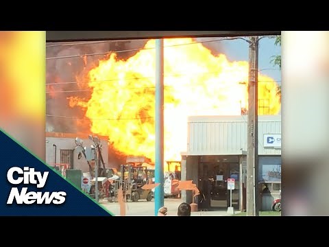 Propane tanks explode at Toronto equipment rental facility YT