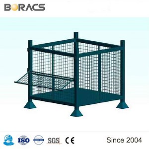 [Hot Item] Stackable Steel Metal Industrial Storage Pallet Cage for Warehouse
