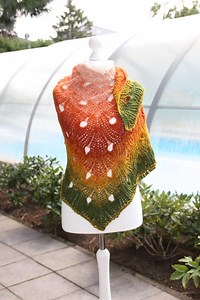 Triangular Wool Scarf   Blue Scarf Included for Free. - Etsy UK