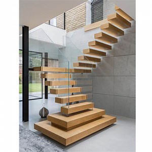 [Hot Item] Modern Indoor Central Beam Steel Staircase Design