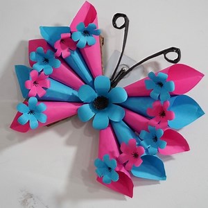 Beautiful butterfly craft Idea 🧚🧚‍♂️🧚‍♀️ #butterfly #walldecor #diyideas #CraftEngineer | Craft Engineer