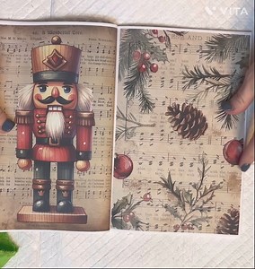 Vintage decoupage book Link to book👉 https://amzn.to/48mcwSa ￼ | The Creative Loft by Lisa