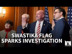What was a flag depicting swastika doing in a GOP congressman's office?