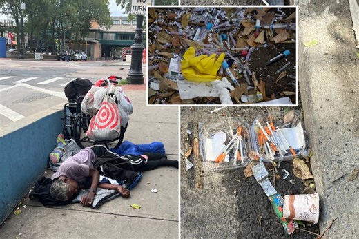 Addicts shoot up, poop on Bronx street just feet from courthouse: ‘Neighborhood is barbaric’