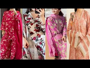 Best Allower printed dress designing ideas for Eid 2025/allover printed suit design /summer dresses