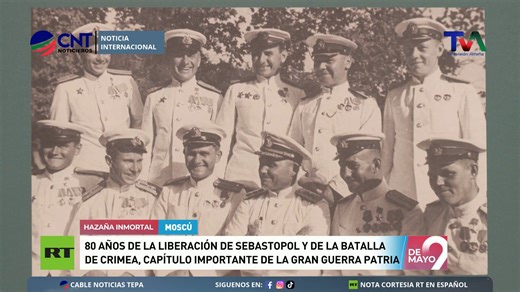 80 años de la liberación de Sebastopol y de la Batalla de Crimea, capítulo importante de la Gran Guerra Patria 🇷🇺🕊️. 📌 Nota cortesía: RT en Español #LiberaciónSebastopol #BatallaDeCrimea #GranGuerraPatria #MemoriaHistórica 🌟 | CNT