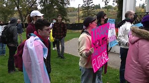 Protests across Saskatchewan opposing school sexual orientation policies, met by counter-demonstrators