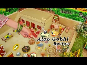 Aloo Gobhi Recipe With Chapati | Miniature Cooking | Aalo Gobhi Sabzi | Punjab Miniature Village
