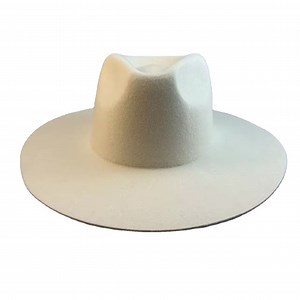 [Hot Item] 2024 Ridge Style Cowboy Hats Western Vintage Fedora Hats 100% Wool Felt Women Ladies Chapeau Classic with Hatband