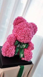 Meet our Eternal Pink Rose Teddy Bear 🌹🧸 Handcrafted with love, each teddy is adorned with delicate artificial pink roses and a satin bow, creating a timeless piece of art. Bring a touch of everlasting beauty into your space. #EternalRoseTeddy #HomeDecorCharm | Roses Only Singapore