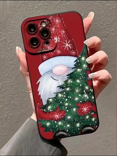 💝🎄Bring festive cheer to your iPhone with this adorable Christmas gnome case — cozy, sparkling, and full of Christmas joy!🎁 | Aopulent