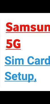Samsung A42 5G Sim Card Full Setup