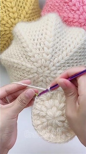 Simple yet elegant crochet beanie tutorial #crochet #knitting #handmade