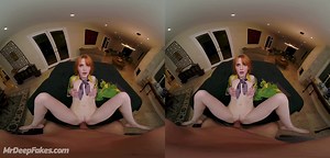 Pov porn with red-haired beauty Emma Watson - face swap
