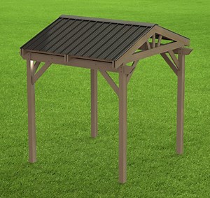 Gable Steel Roof Gazebo Building Plans 10' X 10' Perfect for Hot Tubs - Etsy Australia