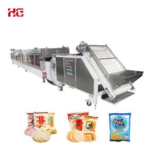 [Hot Item] 304 Stainless Steel Rice Cracker Production Line with Automatic Packing Machine
