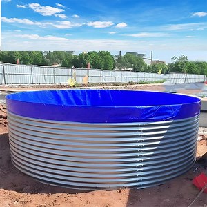 [Hot Item] Biofloc Aquaculture Fish Farming Tank Tarpaulin Galvanized Sheet Pond