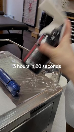 Calf Blackout Tattoo Process Video