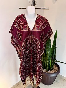 Mexican Handmade, Ponchos, Artesanal Shawl With Traditional Embroidery, Mexican Dress. - Etsy