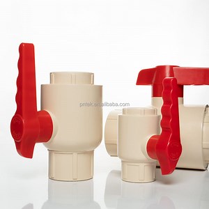 [Hot Item] Pntek Union CPVC Ball Valve 2" Inch ABS Red Handle Ball Valve