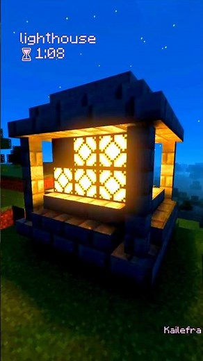 Minecraft Easy Lighthouse Tutorial #viral #viralvideo