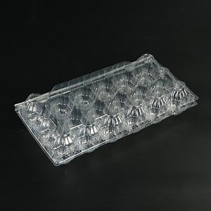 [Hot Item] Sturdy Transparent Reusable Supermarket Retail Store Home Food Container Plastic Egg Boxes