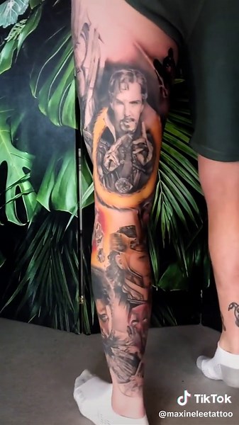 2 years! #tattoo #tattooing #tattooartist #tattooistuk #marveltattoo @Marvel Studios @Marvel Entertainment