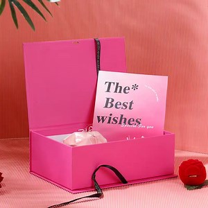 [Hot Item] Premium Custom Red Collapsible Flat Gift Box Magnetic Box for Celebrations
