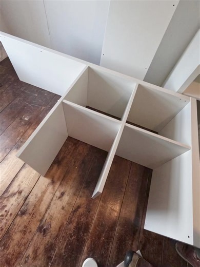 Finally, I have a dressmaking table… yayyy! Throughout all my years of sewing, I've used the floor and the kitchen table as surfaces for making clothing, which often resulted in an aching back, especially during colder months. One of the many challenges of renting is its impermanence. Over the last 10 years, we've had to relocate three times due to landlords selling the houses, leading to frequent buying and selling of furniture to fit into new spaces. I've been searching for a table that's the 