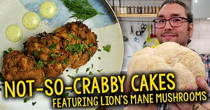 Recipe: Not-So-Crabby Lion’s Mane Cakes (Oil-Free, Plant-Based, Vegan)