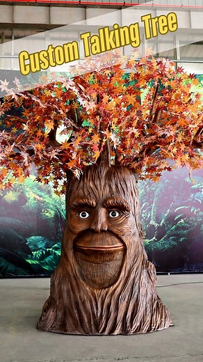 Shhh… the forest speaks! 🌳✨ Meet our Custom Animatronic Talking Tree—a storytelling star that brings nature to life. 🎥 With moving eyes, mouth synced to speech, and waving branches, this tree can talk, sing, and interact with guests of all ages. 🎪 Perfect for theme parks, enchanted trails, educational exhibits, and seasonal events—it captivates, entertains, and teaches. 👉 Want to give your space a voice of wonder? Customize your Animatronic Talking Tree today! #gecaiculture #animatronic #ani