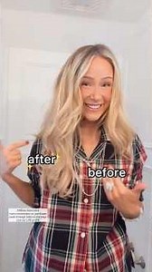 Easy 2 minute hair routine! 🎀💈🪮