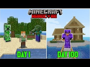 I Survived 100 Days On A Survival Island In Minecraft Hardcore (HINDI) | Part 1