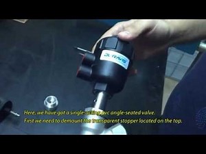 DURAVIS Pneumatic Angle Seated Valve Visual and Single Contact Position Monitoring