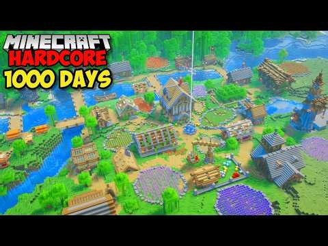 I Survived 1000 DAYS In Minecraft Hardcore (Full Movie)