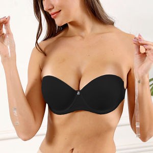 [Hot Item] Backless Underwear Strapless Invisible Gathered Backless Bra